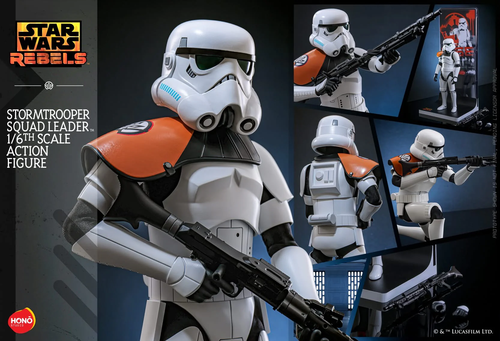 PRE-ORDER Hono Studios Star Wars Rebels 1/6 Scale Stormtrooper Squad Leader - Image 5