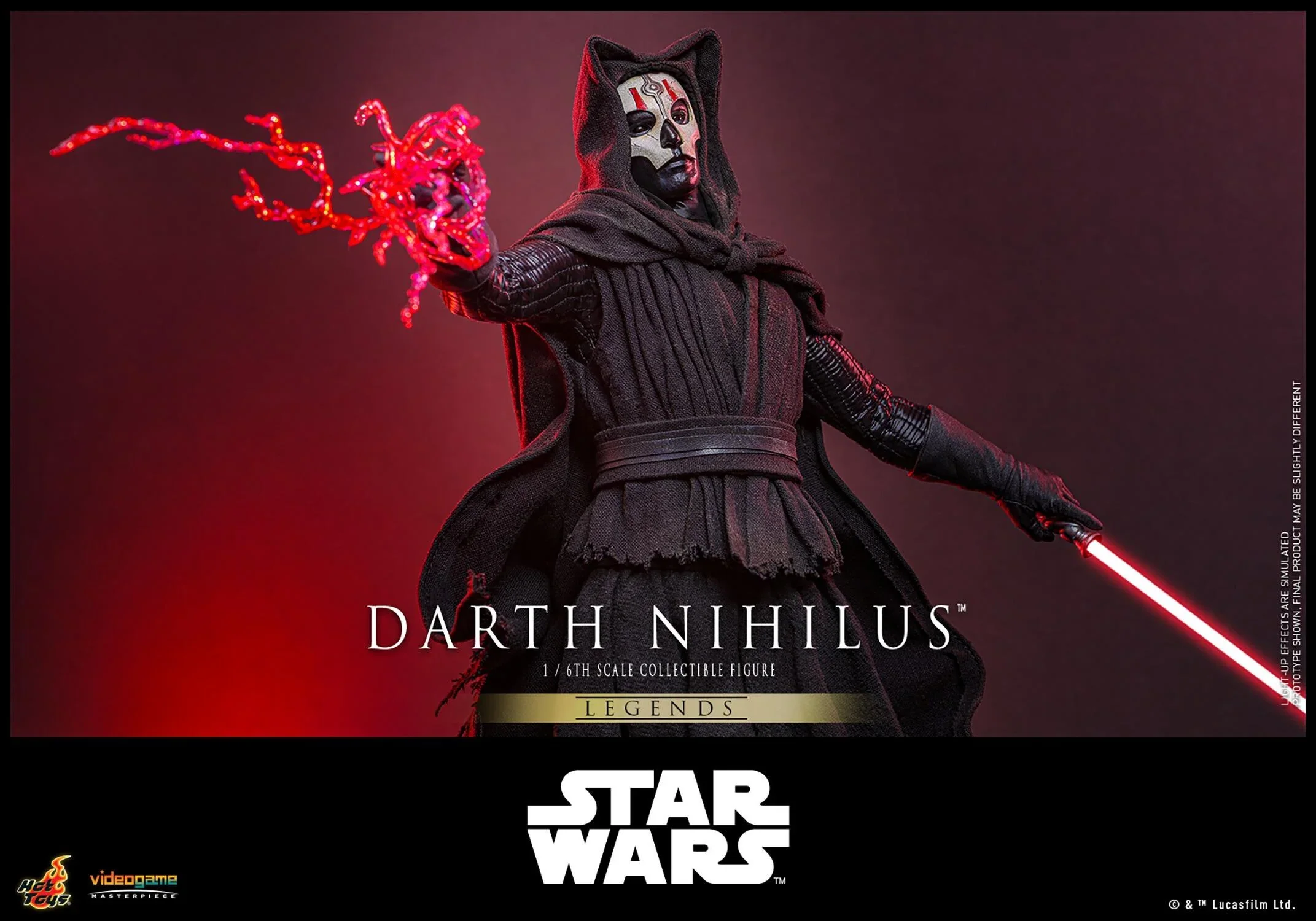 PRE-ORDER Hot Toys Star Wars Darth Nihilus 1/6 Scale Collectible Figure - Image 3