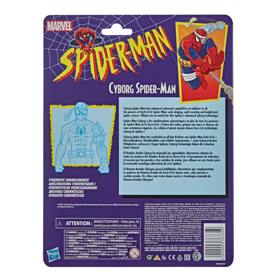 Marvel Legends Retro Spider-Man Cyborg Spider-Man - Image 3