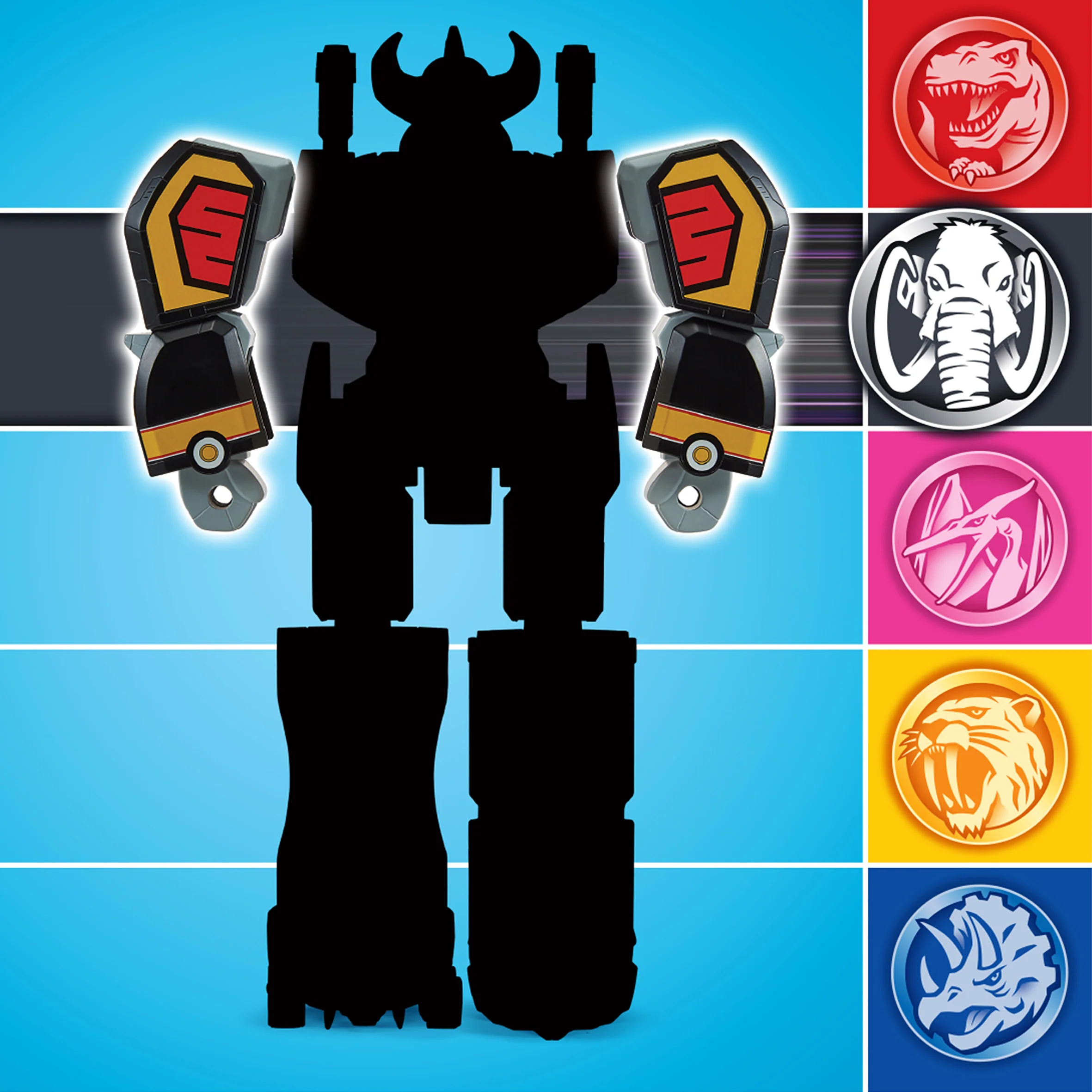 Mighty Morphin Power Rangers Re-Ignition Mastodon Combinable Megazord - Image 5