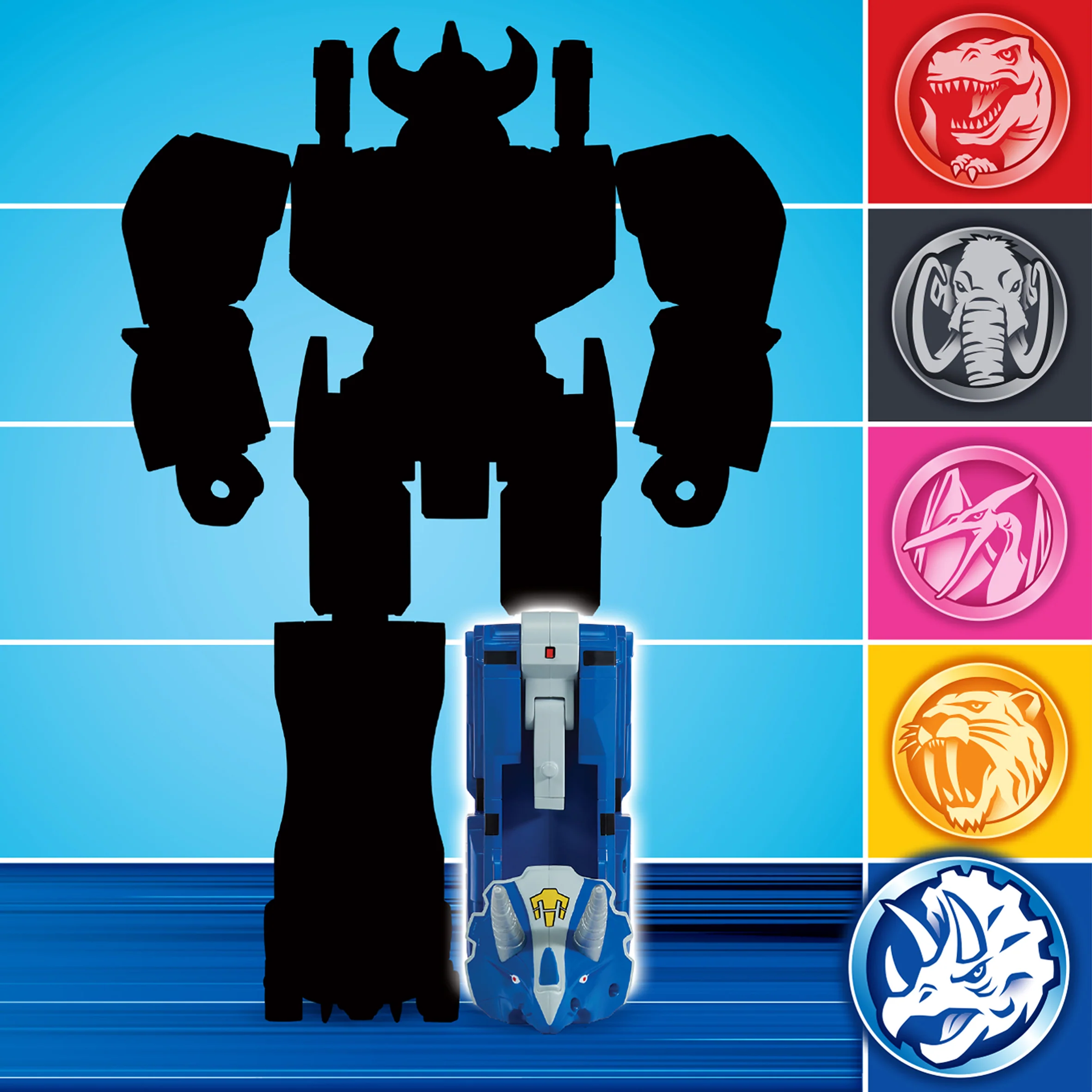Mighty Morphin Power Rangers Re-Ignition Triceratops Combinable Megazord - Image 5