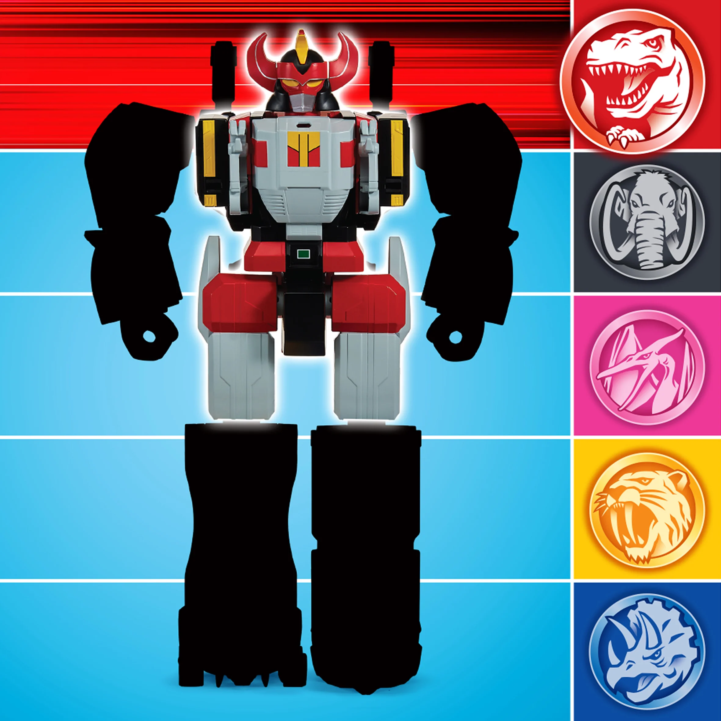Mighty Morphin Power Rangers Re-Ignition Tyrannosaurus Combinable Megazord - Image 5