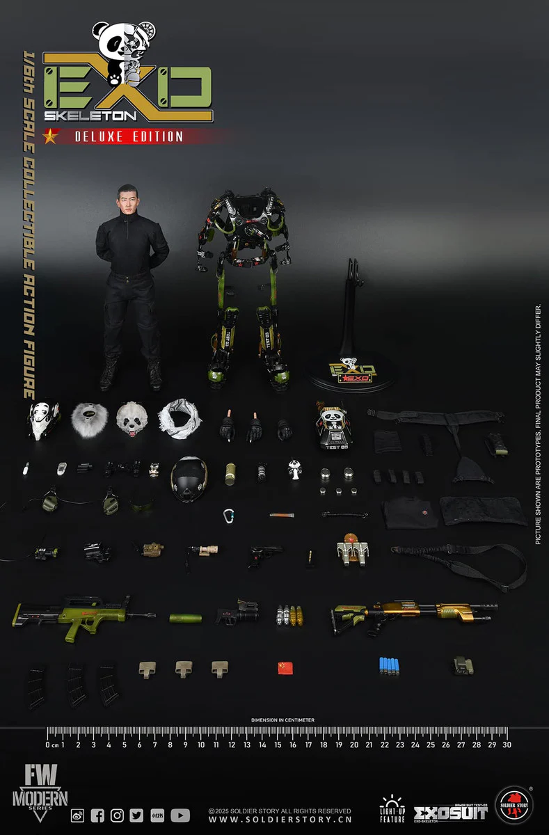 PRE-ORDER Soldier Story EXO-Skeleton Armor Suit Test-03 Panda Division DX Version 1/6 Scale Collectible Figure - Image 4