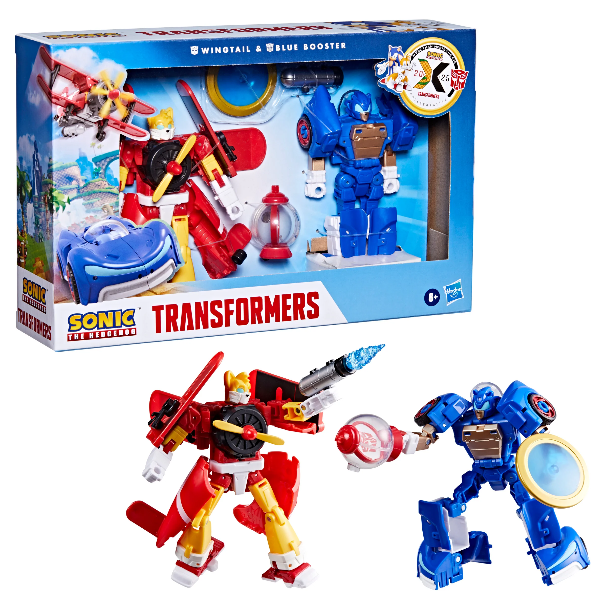 Transformers X Sonic The Hedgehog Wingtail & Blue Booster - Image 4