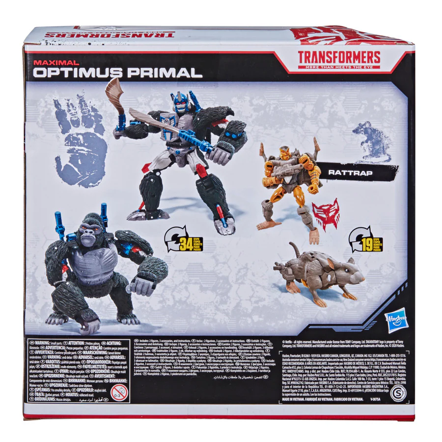 Transformers War For Cybertron Trilogy Optimus Primal & Rattrap - Image 3
