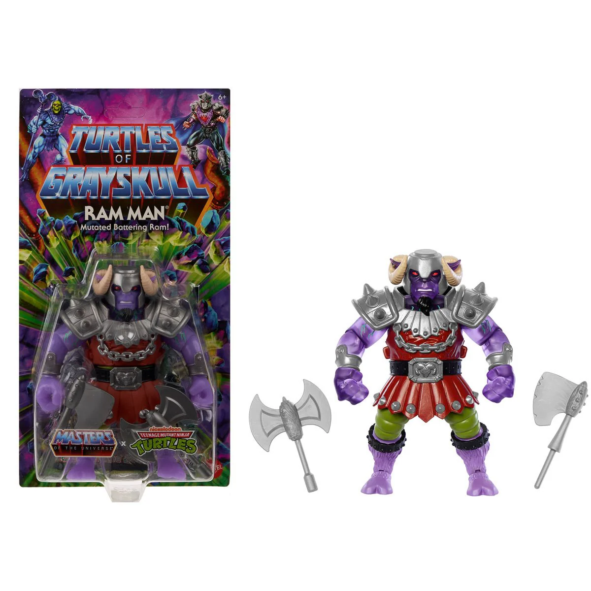 Turtles of Grayskull Wave 2 Set of 4 - Ram Man, Beast Man, Shredder & Raphael - Image 4